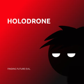 Graphic design for Holodrone promotional poster